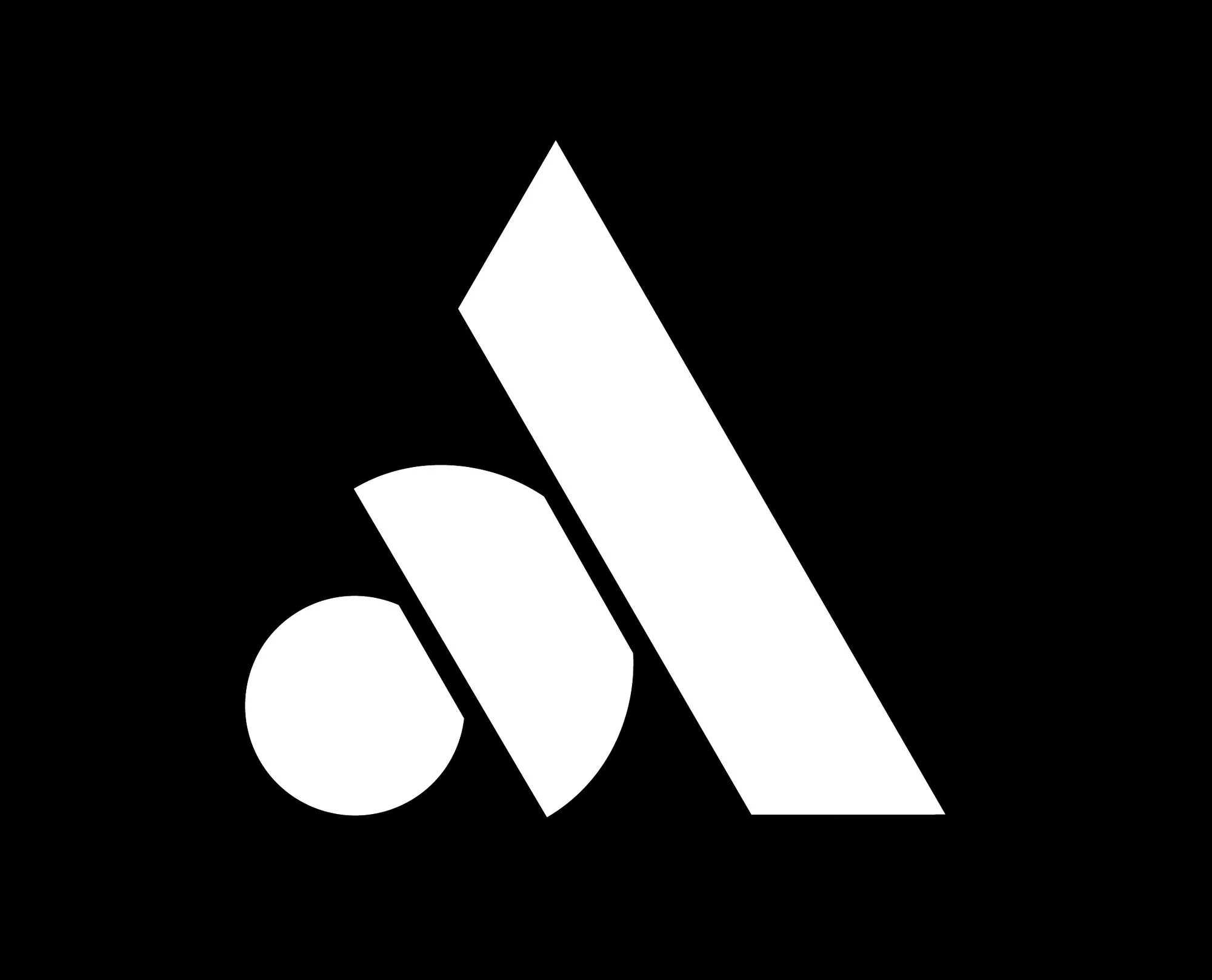 Align Solutions logomark reversed on black