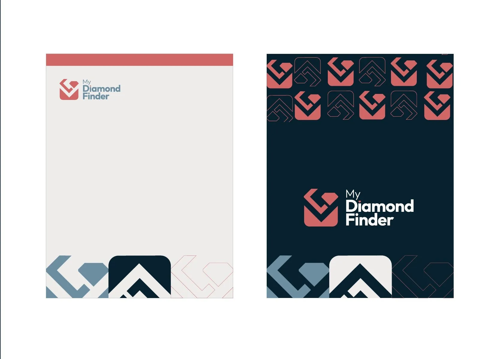 MyDiamondFinder letterhead and stationery