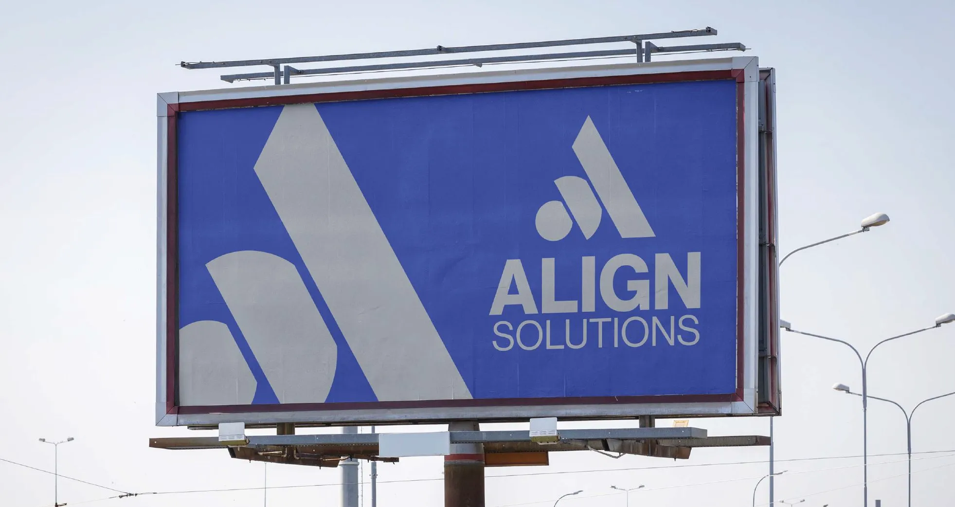 Align Solutions billboard by the motorway