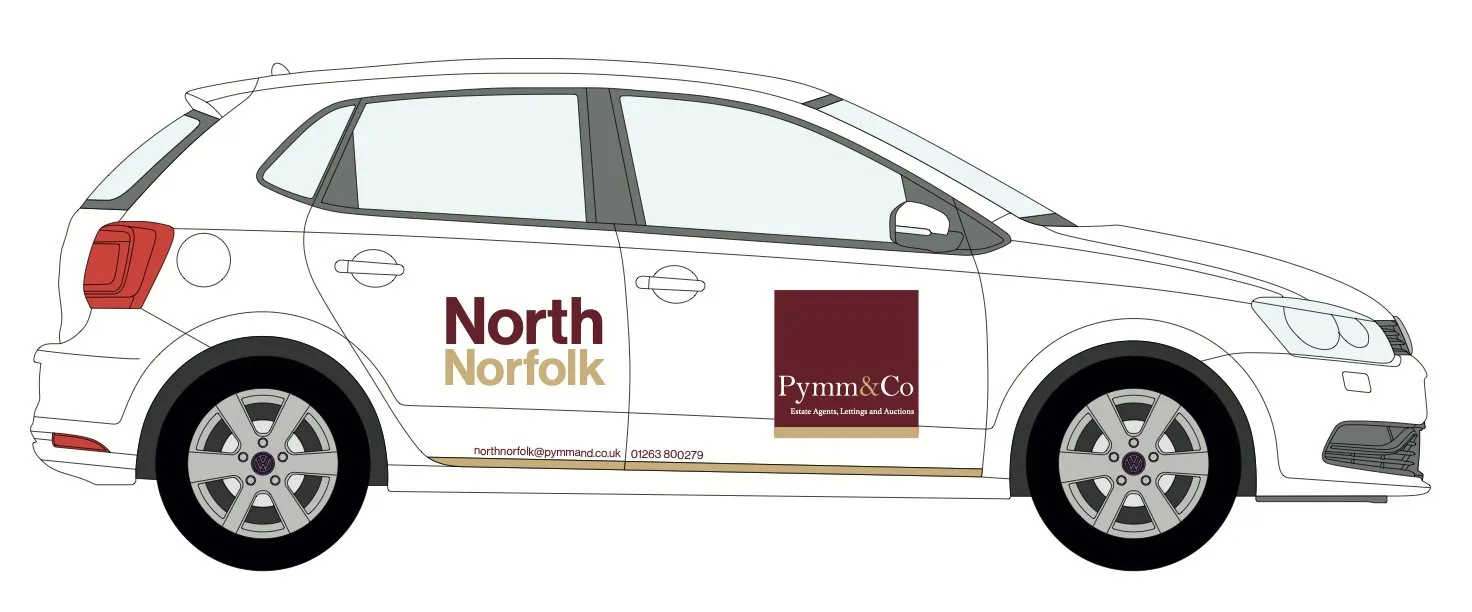 Pymm & Co. car livery, passenger side