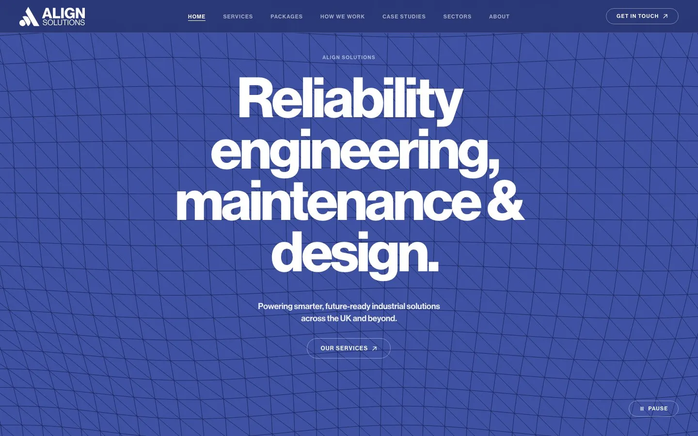 Align Solutions website homepage