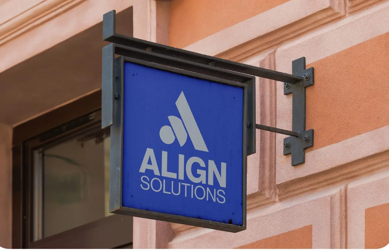 Align Solutions street sign