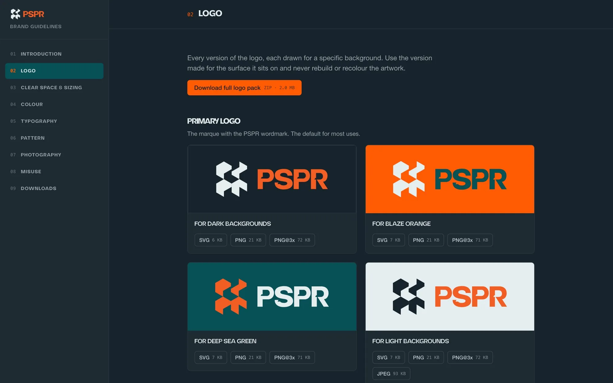 Logo downloads in every format