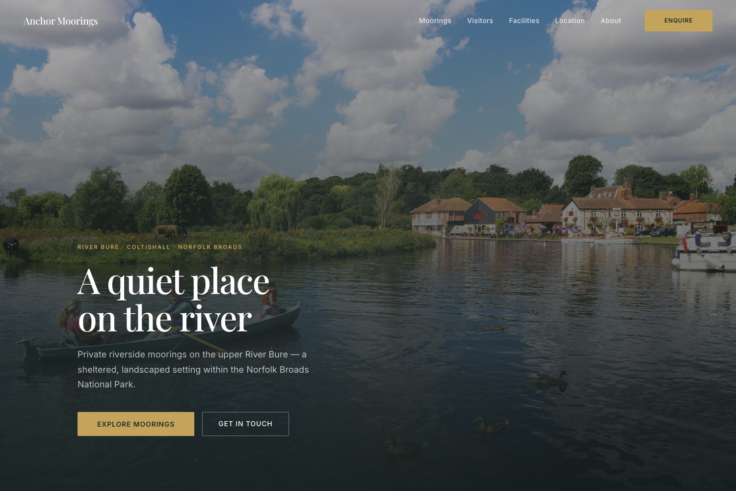 Anchor Moorings homepage
