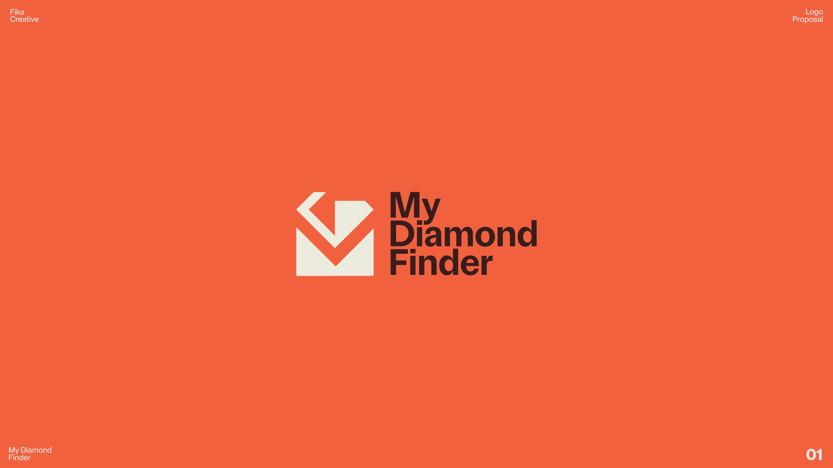 MyDiamondFinder logo proposal cover